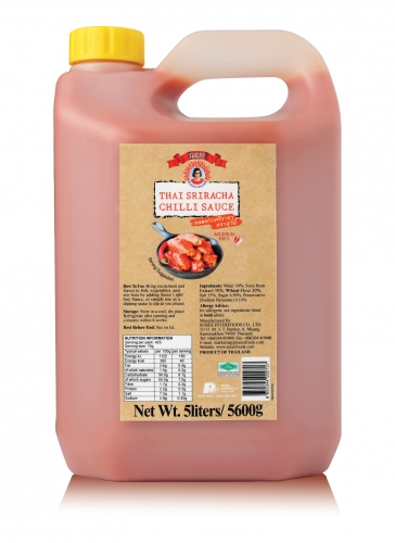 ซอสไทยศรีราชา (เผ็ดน้อย) ขนาด 5 ลิตร