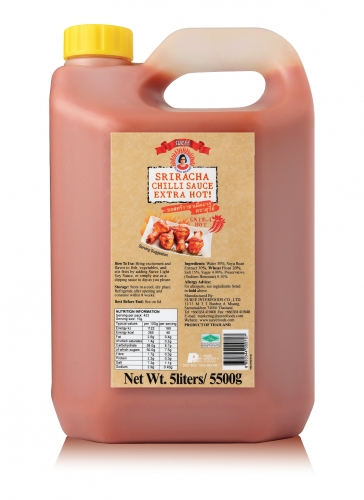 ซอสศรีราชา (เผ็ดมาก) ขนาด 5 ลิตร