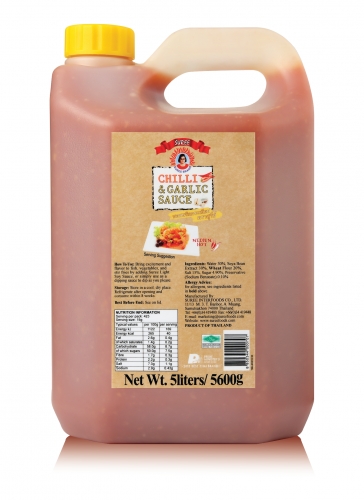 ซอสพริกกระเทียม ขนาด 5 ลิตร