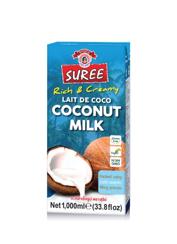 กะทิกล่อง ยูเอชที ตราสุรีย์ ขนาด 1,000 มล.